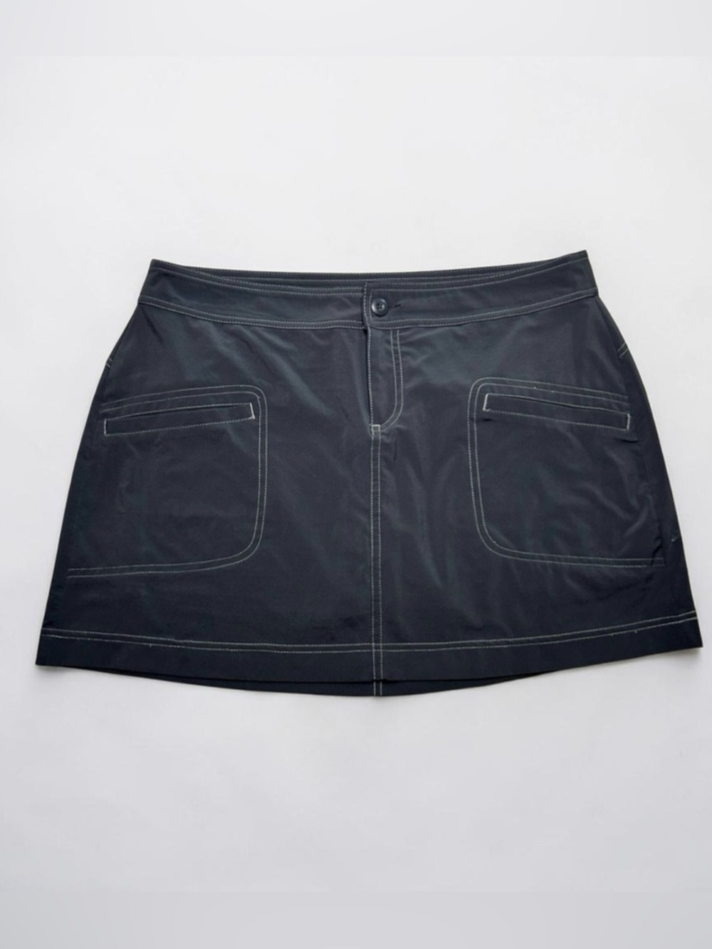 Prana Skirt Women's 6 Gray Mini Short Athletic Lined Active Skort